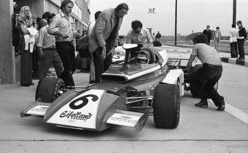 Rolf Stommelen (Eifelland E21-Ford). Gran Premio de Bélgica de Fórmula 1, Nivelles 1972 (Foto: Xavier Forcano)